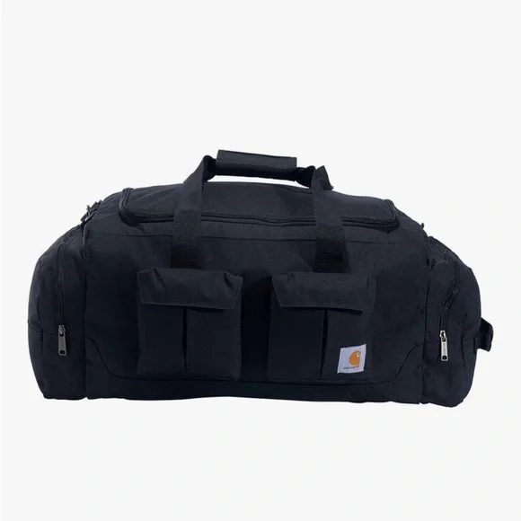 Carhartt NWT NEW 40L Black Duffel Bag with Logo Patch